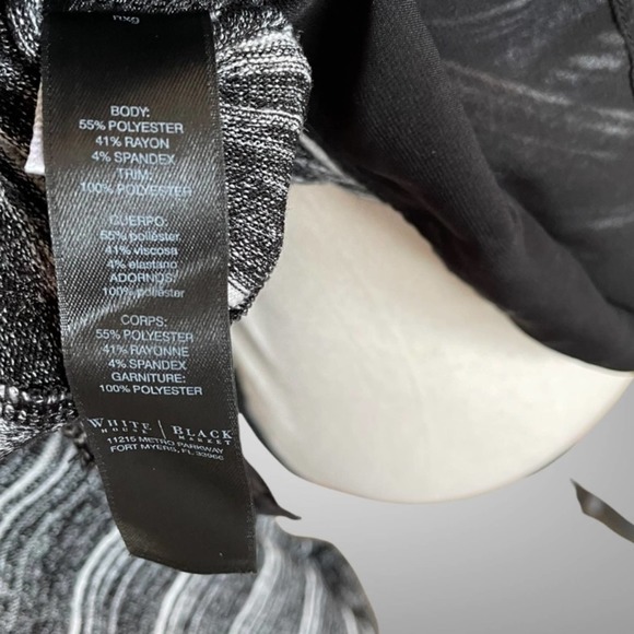 Whbm Black/White Loose Cowlneck Stripe Sweater Size XS - Picture 9 of 10